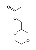 1,4-二氧六环-2-甲醇乙酸酯 结构式