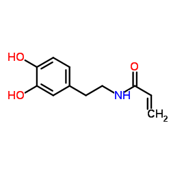 N-[2-(3,4-二羟基苯基)乙基]-2-丙烯酰胺 结构式