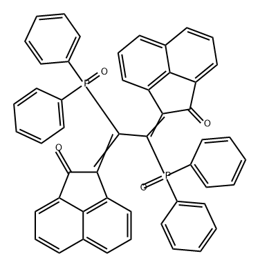 1(2H)-Acenaphthylenone, 2,2'-[1,2-bis(diphenylphosphinyl)-1,2-ethanediylidene]bis- 结构式