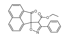Spiro[acenaphthylene-1(2H),5'(4'H)-isoxazole]-4'-carboxylic acid, 2-oxo-3'-phenyl-, ethyl ester 结构式