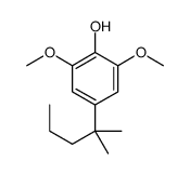 4-(1,1-二甲基丁基)-2,6-二甲氧基苯酚 结构式