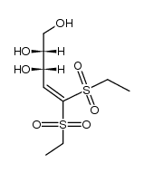 4-Pentene-L-erythro-1,2,3-triol, 5,5-bis(ethylsulfonyl)- (6CI) 结构式