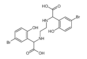 5-溴-乙二胺-N,N'-双(2-羟基苯乙酸) 结构式