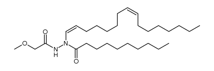 Decanoic acid, 1-(1Z,8Z)-1,8-hexadecadien-1-yl-2-(2-methoxyacetyl)hydrazide 结构式