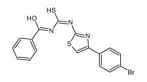 Benzamide, N-[[[4-(4-bromophenyl)-2-thiazolyl]amino]thioxomethyl]- 结构式