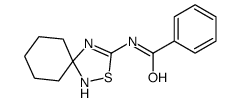 N-(2-Thia-1,4-diazaspiro[4.5]dec-3-en-3-yl)benzamide 结构式