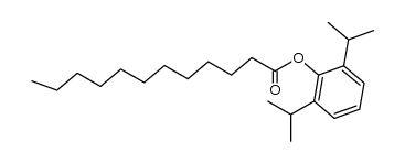 十二酸-2,6-二异丙基苯酯 结构式