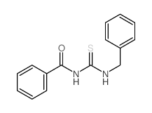 N-苯甲酰基-N'-苄基硫脲 结构式