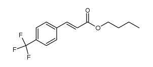 2-Propenoic acid, 3-[4-(trifluoromethyl)phenyl]-, butyl ester, (2E)- 结构式