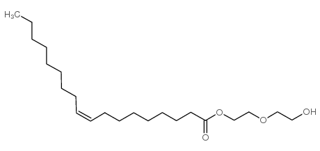 (Z)-十八烯酸-2-(2-羟基乙氧基)乙酯 结构式