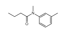 Butanamide, N-methyl-N-(3-methylphenyl)- 结构式