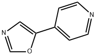 5-(4-吡啶基)-1,3-噁唑 结构式