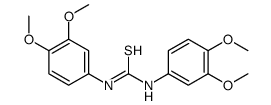 N,N'-双(3,4-二甲氧基苯基)硫脲 结构式
