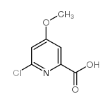 6-氯-4-甲氧基吡啶-2-甲酸 结构式