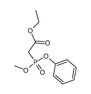 2-(甲氧基苯氧膦酰基)乙酸乙酯 结构式
