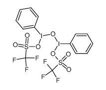 μ-氧代二苯基双(三氟甲磺酸根)二碘 结构式