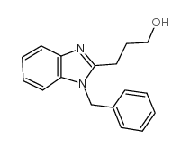 3-(1-苄基-1H-苯并咪唑-2-基)丙-1-醇 结构式