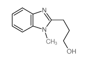 3-(1-甲基-1H-苯并咪唑-2-基)-1-丙醇 结构式