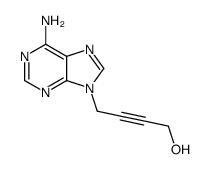 2-Butyn-1-ol, 4-(6-amino-9H-purin-9-yl)- 结构式