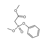 Acetic acid, 2-(methoxyphenoxyphosphinyl)-, methyl ester 结构式