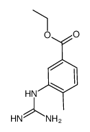 3-((氨基亚氨基甲基)氨基)-4-甲基苯甲酸乙酯 结构式