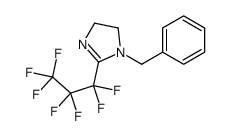 1-苄基-2-(全氟丙基)-4,5-二氢-1H-咪唑 结构式