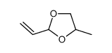 2-ethenyl-4-methyl-1,3-dioxolane 结构式