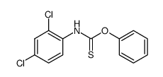N-(2,4-二氯苯基)硫代氨基甲酸 O-苯酯 结构式