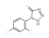 1-(2,4-二氯苯基)-1,2-二氢-5H-四唑-5-硫酮 结构式