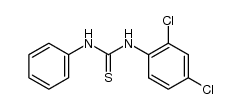 N-(2,4-二氯苯基)-N'-苯基硫脲 结构式