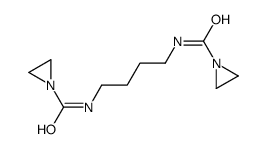 N,N'-Tetramethylenebis(1-aziridinecarboxamide) 结构式