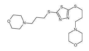 Morpholine, 4,4'-[1,3,4-thiadiazole-2,5-diylbis(thio-3,1-propanediyl)]bis- 结构式