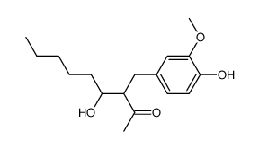 4-羟基-3-(4-羟基-3-甲氧基苄基)壬-2-酮 结构式