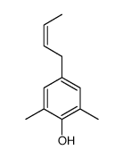 4-(2-丁烯-1-基)-2,6-二甲基苯酚 结构式