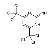 2-氨基-4,6-双(三氯甲基)-均三嗪 结构式
