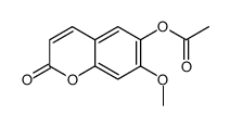 7-methoxy-2-oxo-2H-chromen-6-yl acetate 结构式