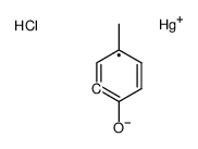 氯(2-羟基-5-甲基苯基)汞 结构式