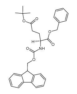 1-苄基 5-叔丁基(2S)-2-(9H-芴-9-甲氧基羰基氨基)戊二酸酯 结构式