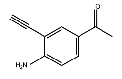 1-(4-氨基-3-乙炔基苯基)乙酮 结构式