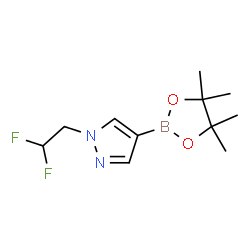 1-(2,2-二氟乙基)-4-(四甲基-1,3,2-二噁硼戊环-2-基)-1H-吡唑 结构式