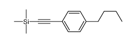 1-Butyl-4-[2-(trimethylsilyl)ethynyl]benzene 结构式