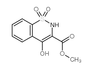 4-羟基-2H-1,2-苯并噻嗪-3-羧酸甲酯1,1-二氧化物 结构式