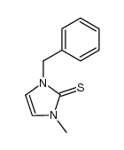 1-苄基-3-甲基咪唑啉-2-硫酮 结构式