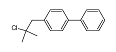 4-(2-氯-2-甲基丙基)-1,1'-联苯 结构式