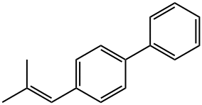4-(2-甲基-1-丙烯-1-基)-1,1'-联苯 结构式