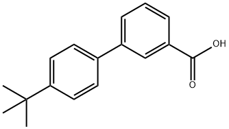 4'-叔丁基联苯-3-羧酸 结构式