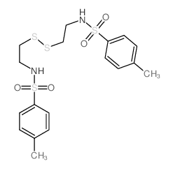 N,N'-(二硫代二-2,1-乙二基)双[4-甲基苯磺酰胺] 结构式