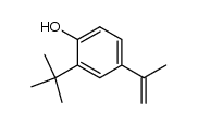 2-叔丁基-4-异丙烯基苯酚 结构式