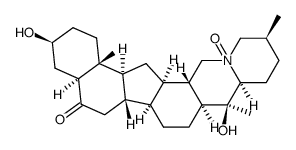 Cevan-6-one, 3,20-dihydroxy-, 28-oxide, (3β,5α)- 结构式