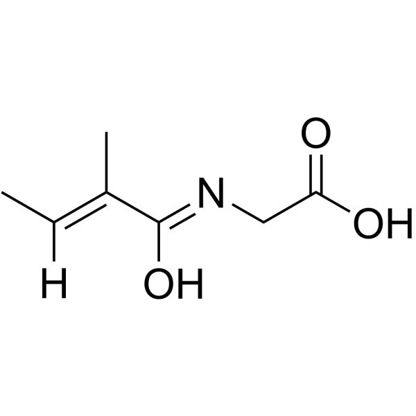 N-巴豆酰基甘氨酸 结构式